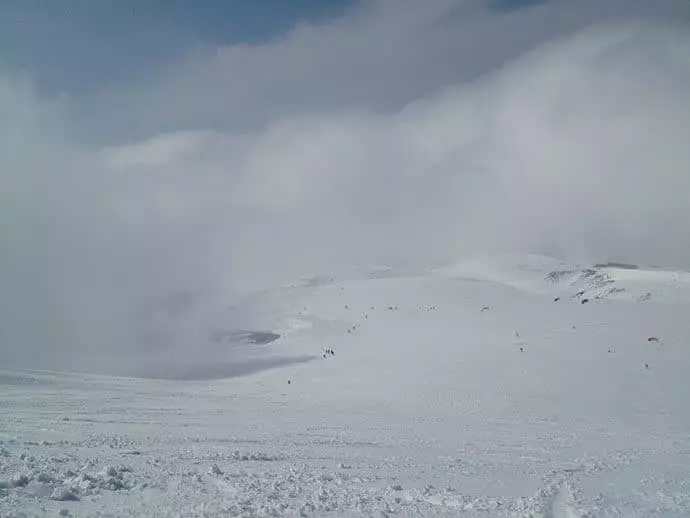 立山で雪盲