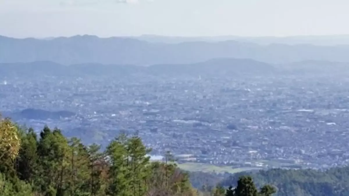 愛宕山　登山　京都の景色
