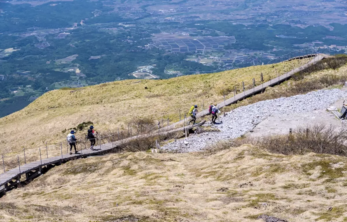 大山山頂付近木道