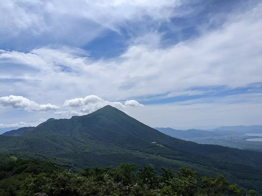 猫魔ヶ岳からみる磐梯山（表磐梯）