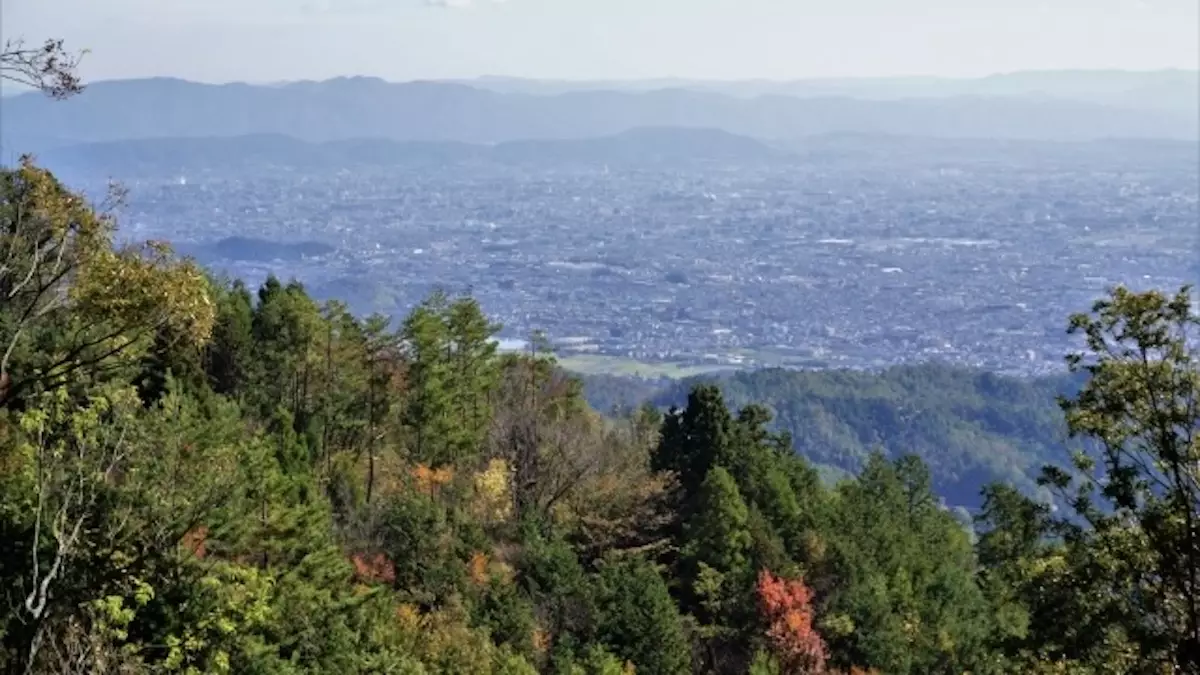 愛宕山　登山　京都の市街地