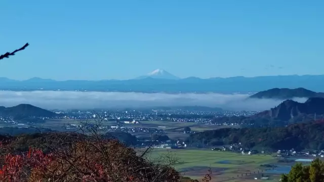 太平山から見る富士山
