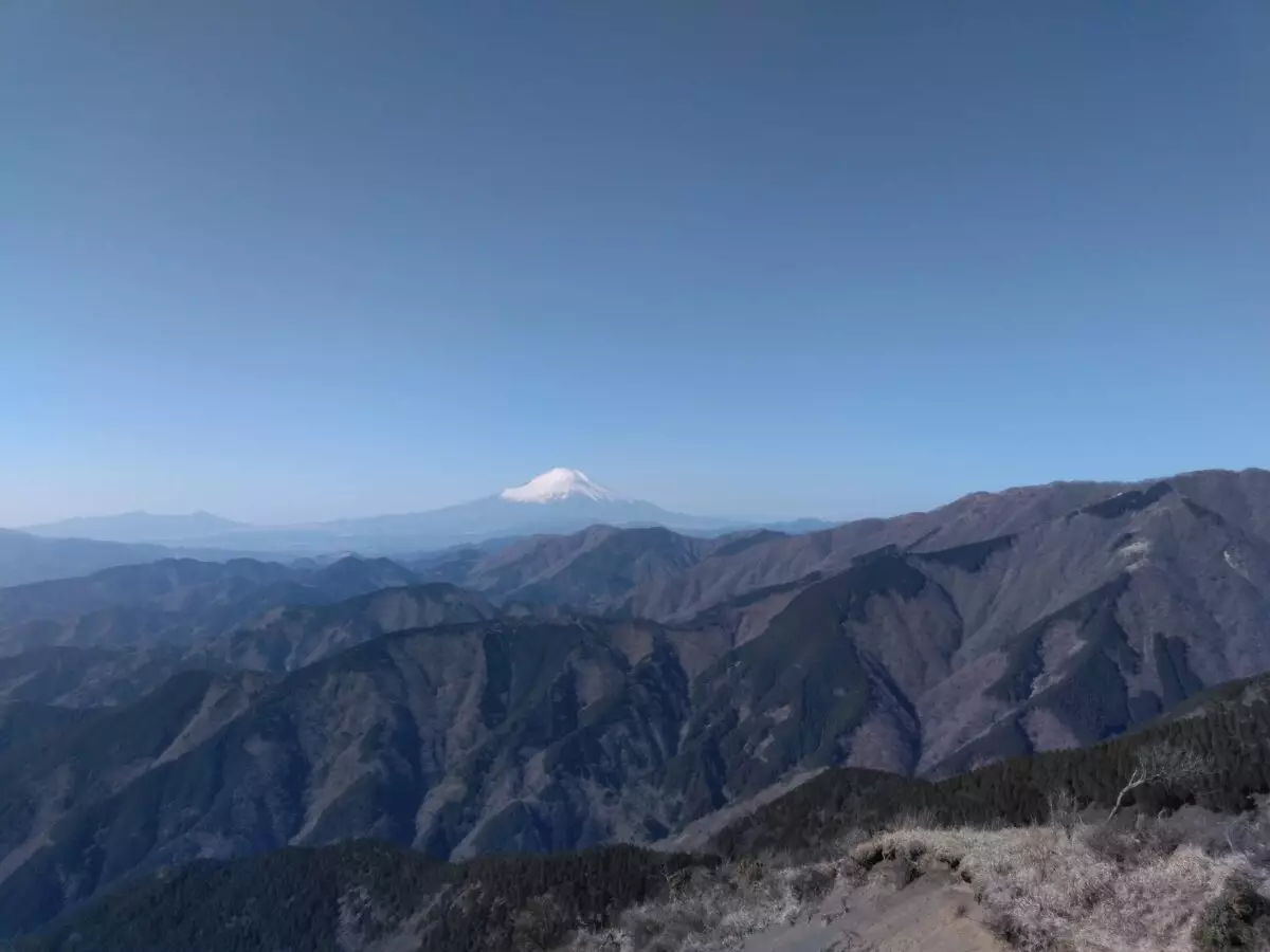 丹沢　三ノ塔　富士山