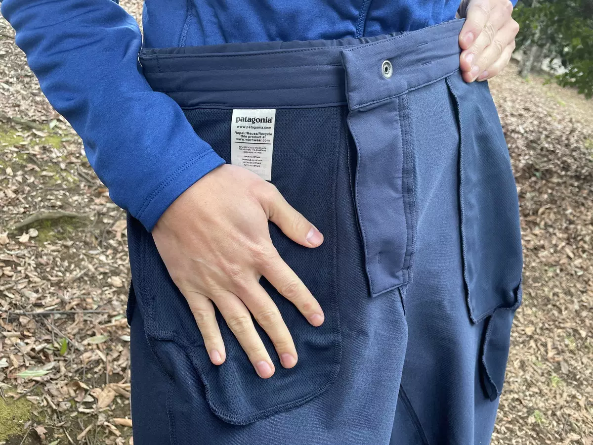 パタゴニアのスカイライン・トラベラー・パンツのポケット形状