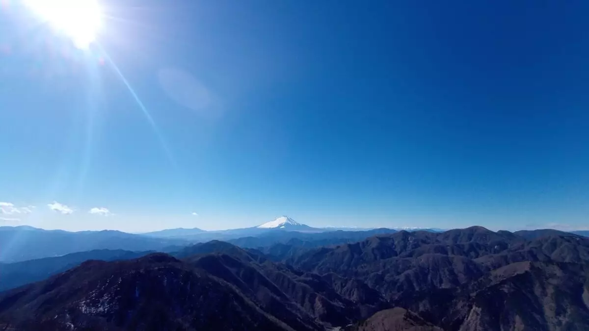 低山　おすすめ　塔ノ岳　富士山の見える眺望