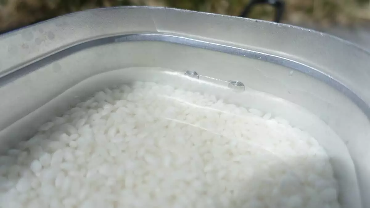 メスティンでお米を炊く際の水の量