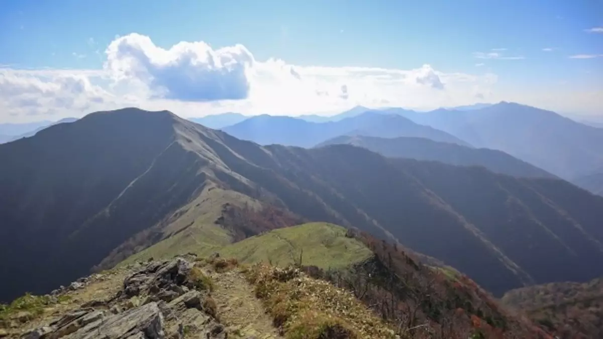 四国の中国地方の日本百名山の剣山