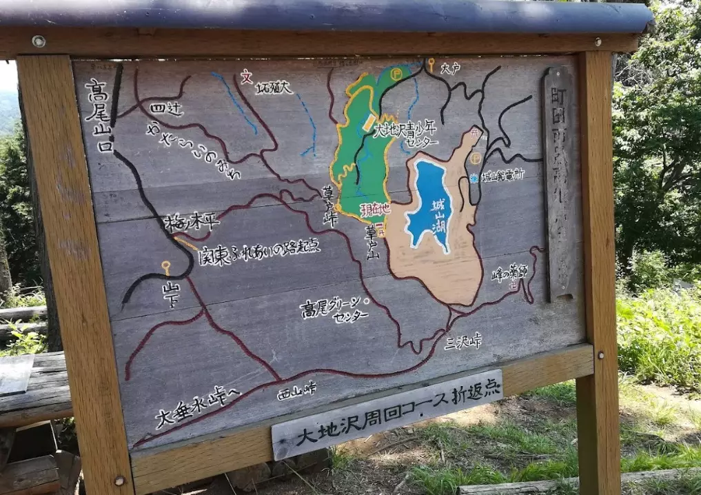 草戸峠と草戸山の地図